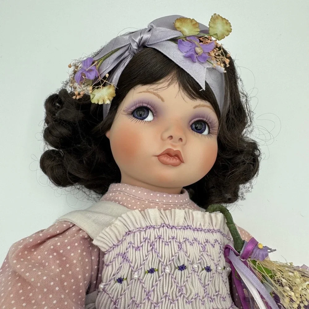 Vintage Kay McKee Shy Violet Porcelain Doll Hamilton Collection 1991 w/ Box Auth